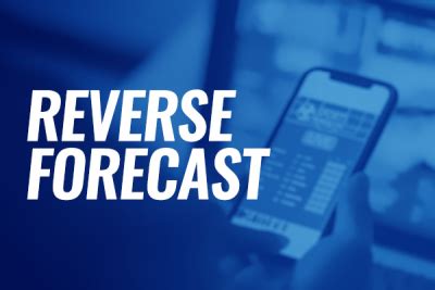 reverse forecast calculator|Iba pa.